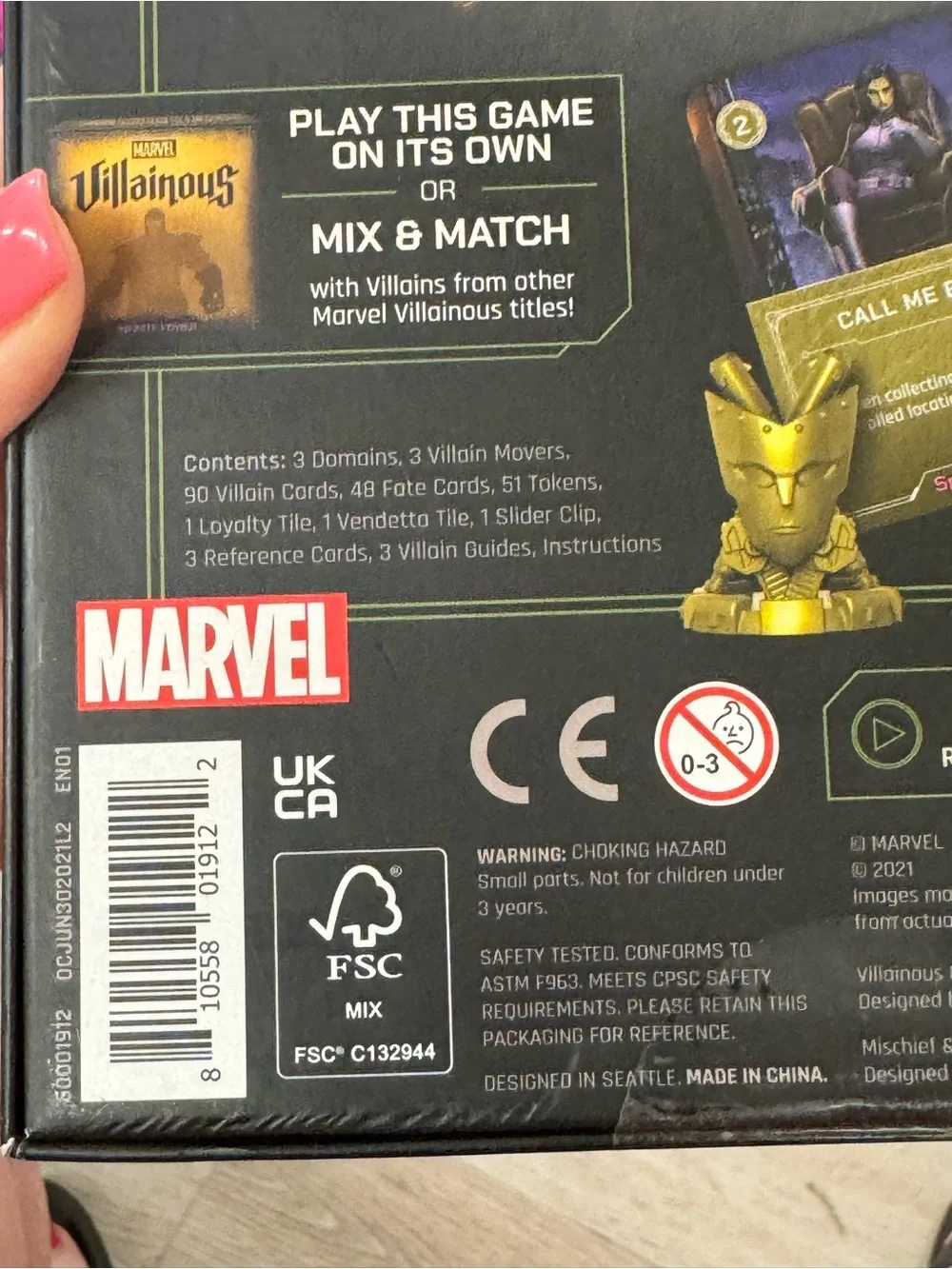 Ravensburger Marvel Villainous: Mischief & Malice Strategy Board Game sealed